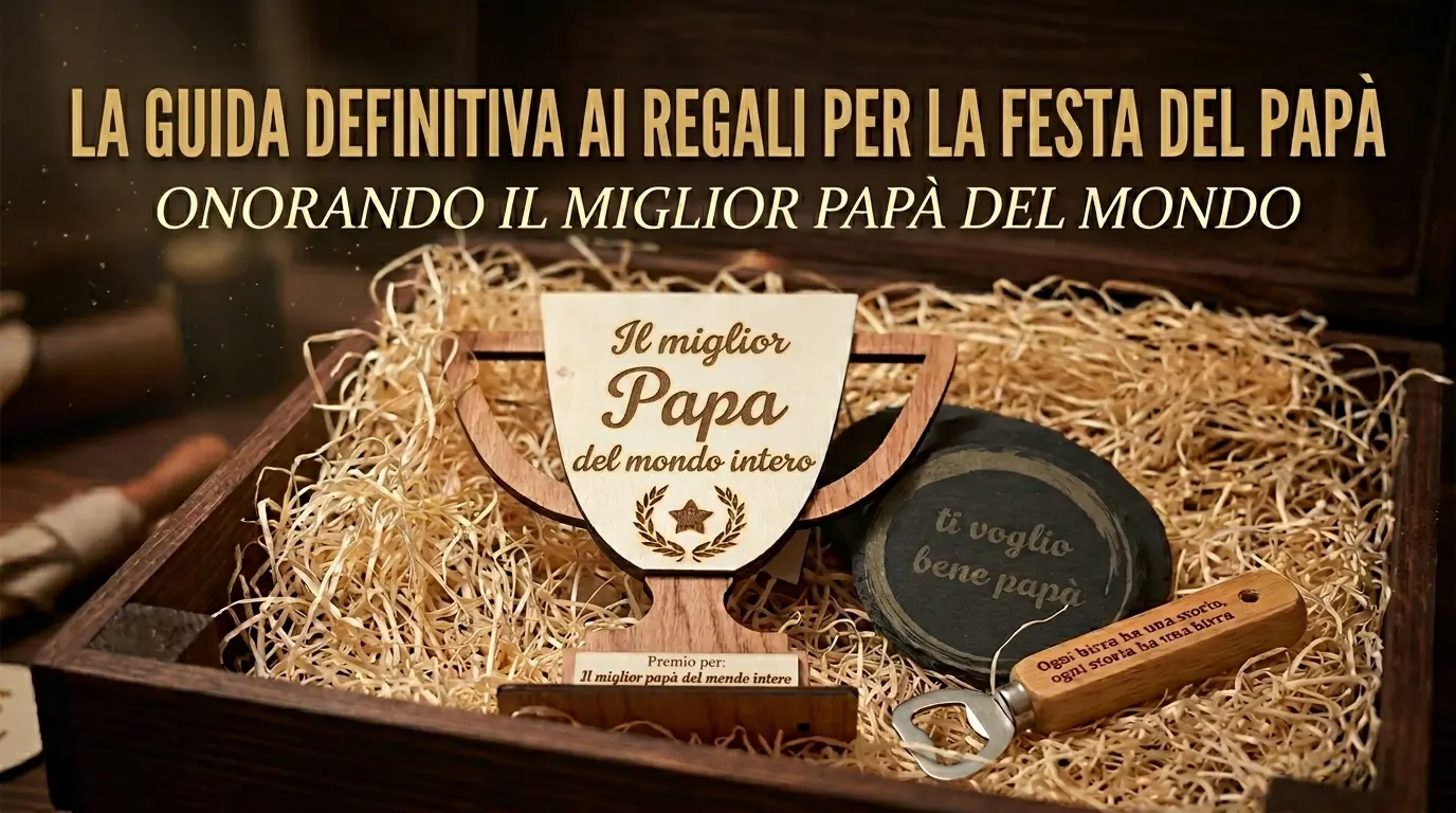Idee Regalo Festa del Papà Originale in Legno Personalizzato