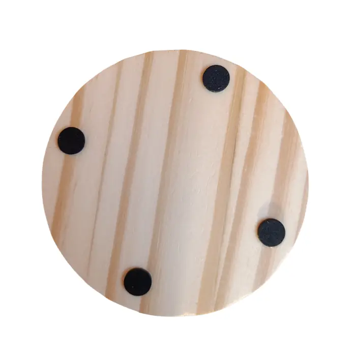 Set di 15 Sottobicchieri in Legno Naturale con Incisione Personalizzata