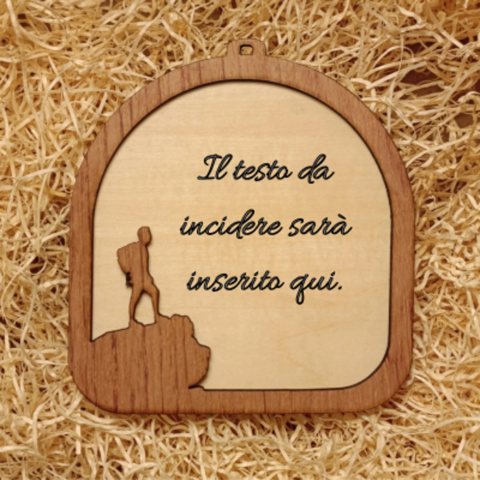 Acquista Targa 2 layer - Trekking - prodotti artigianali in legno e candele