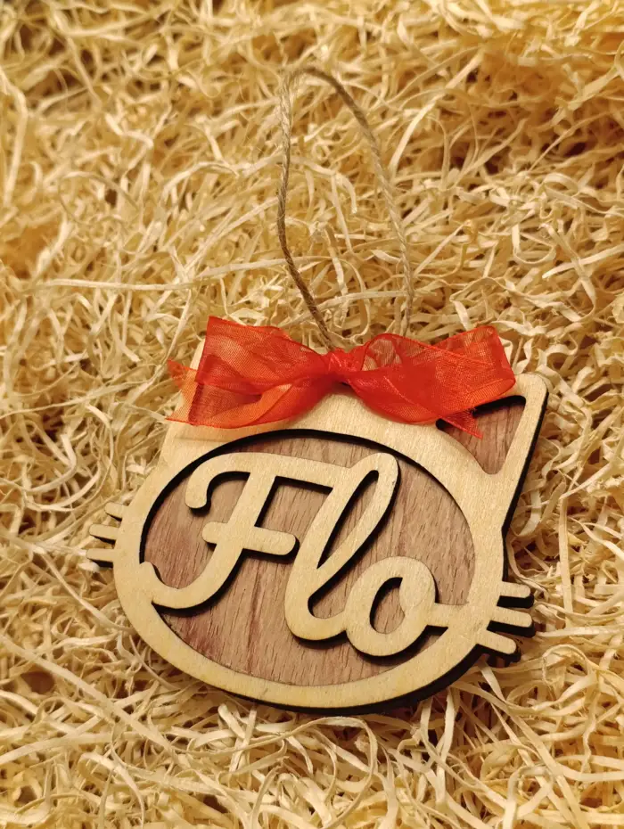 Pallina di Natale personalizzabile - gatto