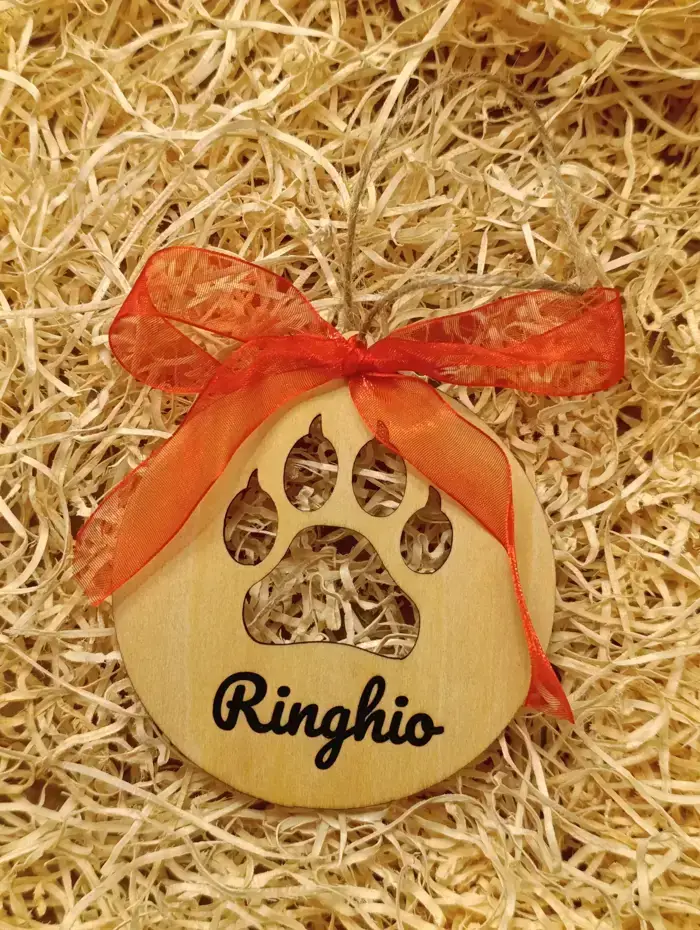Pallina di Natale personalizzabile - impronta