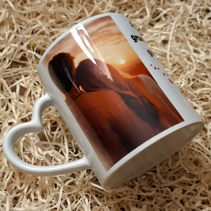 Tazza in Ceramica Personalizzata con Foto e Dedica Romantica