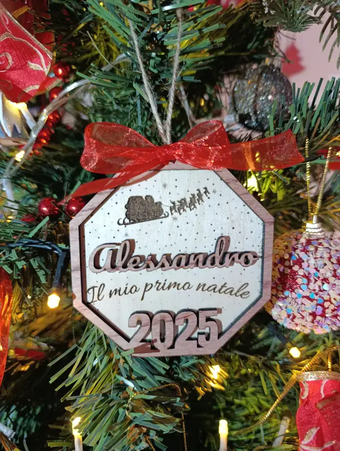 Pallina di Natale personalizzabile - il mio primo Natale