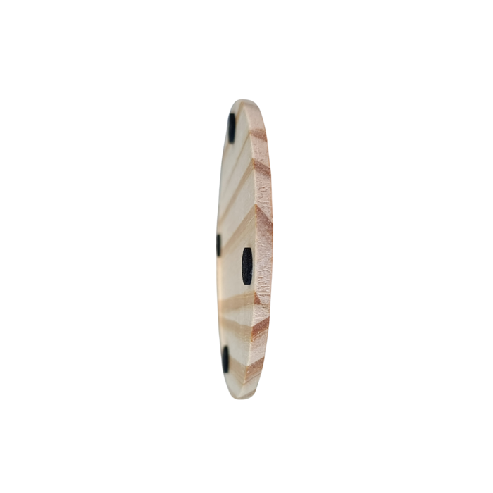 Set di 20 Sottobicchieri in Legno Naturale con Incisione Personalizzata