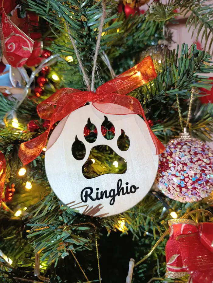 Pallina di Natale personalizzabile - impronta