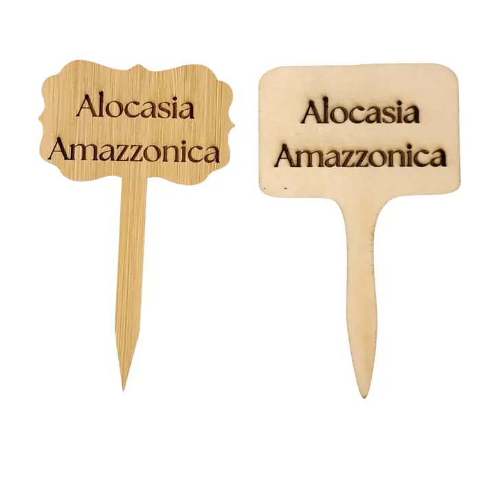 Palettina per Piante in Legno Personalizzata con Nome e Dedica