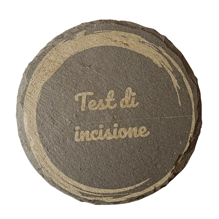 Set 4 Sottobicchieri Antracite Personalizzati con Porta-sottobicchieri Coordinato