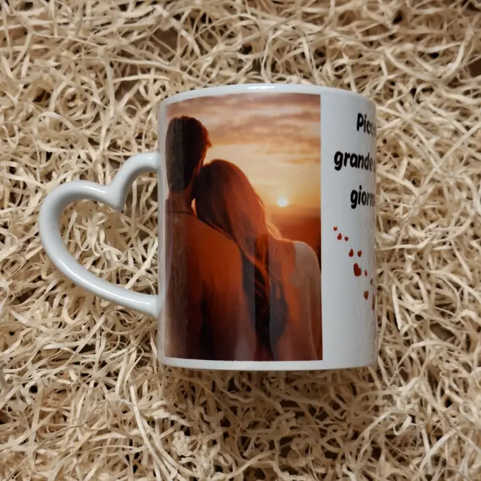 Tazza in Ceramica Personalizzata con Foto e Dedica Romantica
